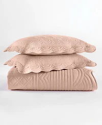 Charter Club Bailey Scallop 3-Pc. Quilt Set, King, Exclusively at Macy's