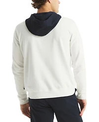 Nautica Men's Diagonal Fleece Snap-Button Hoodie