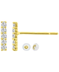 Macy's 14k Yellow Gold Linear Stud Earrings