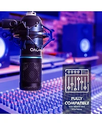 Movo PodPak Podcast Equipment Bundle with Microphone, Boom Arm, and Pop Filter