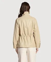 Avec Les Filles Women's Turtleneck Anorak Jacket