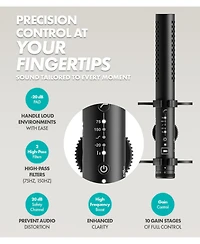 Movo X1 Supercardioid Shotgun Microphone - 3.5mm/Xlr/Usb-c Camera Mic for Dslr, Smartphones, and Computers