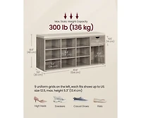 Entryway Bench with Cushioned Seat for Stylish and Comfortable Storage