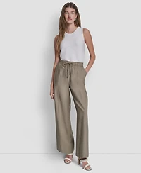 Dkny Women's Seam Crinkle Pull-On Pants