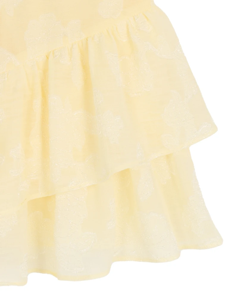 Rare Editions Girls' 7-16 Organza Flutter-Sleeve Sweetheart Dress