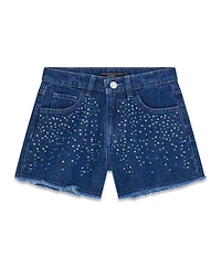 Guess Girls' 7-16 Rhinestone Jean Shorts