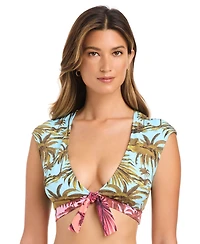 Bleu by Rod Beattie Women's Deep V-Neck Bikini Top