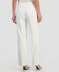 Anne Klein Women's Pull-On Mid-Rise Wide-Pants