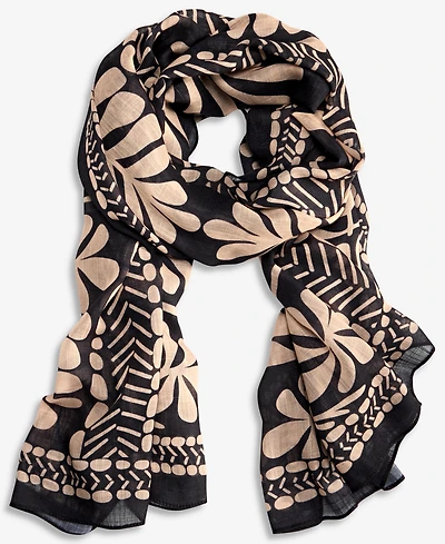 I.n.c. International Concepts Graphic Palm Wrap Scarf, Macy's Exclusive