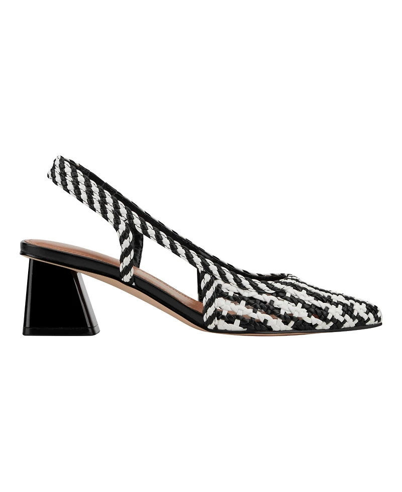 Marc Fisher Women's Latiya Woven Slingback Dress Pumps