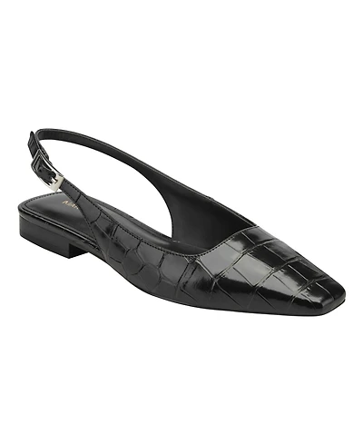 Marc Fisher Women's Gelli Square Toe Slingback Dress Flats