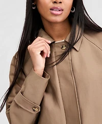 Bar Iii Women's Cropped Bubble-Hem Jacket, Macy's Exclusive
