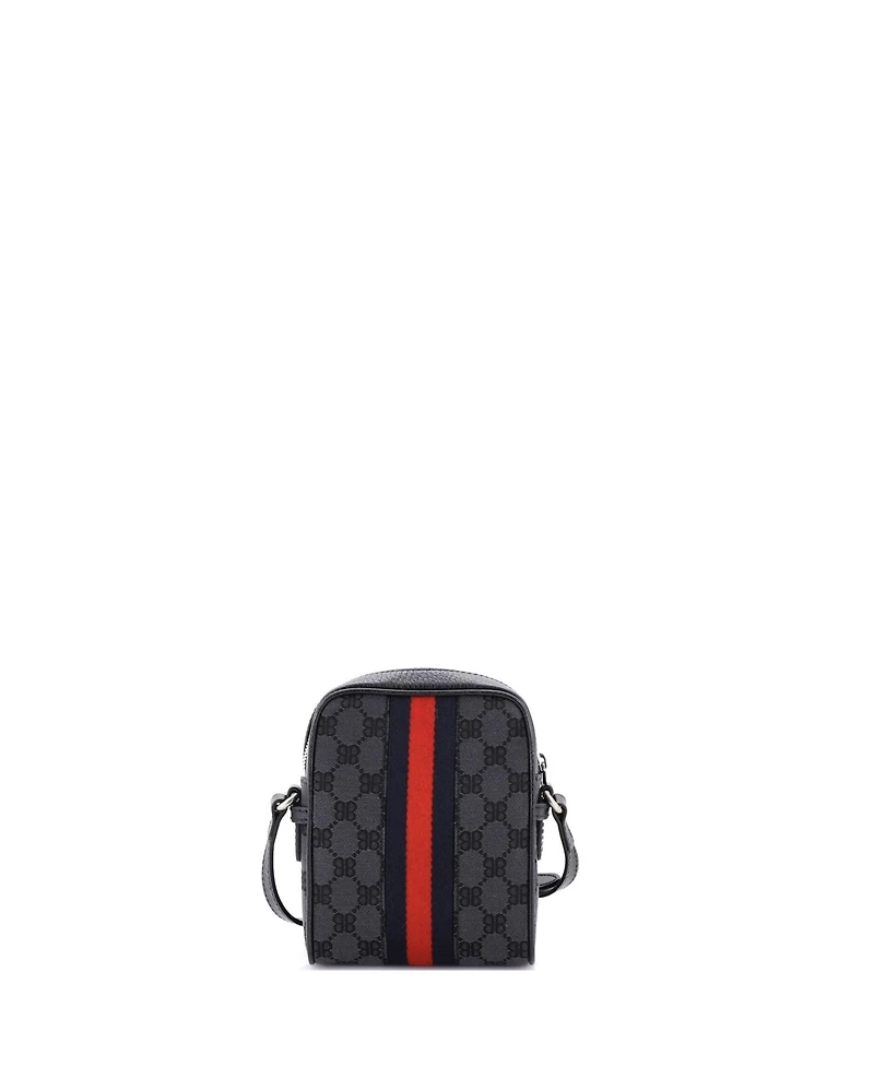Pre-Owned Balenciaga Mini x Gucci The Hacker Project Zip Messenger Bag Bb Canvas