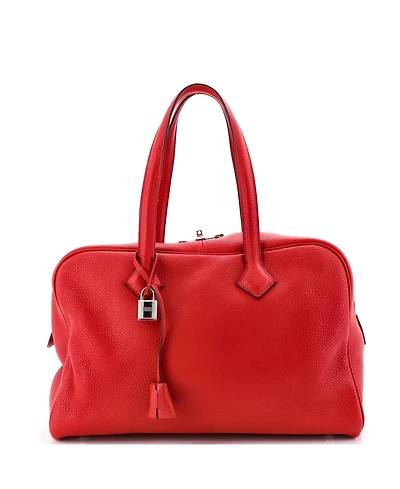 Pre-Owned HERMES 35 Victoria Ii Bag Clemence