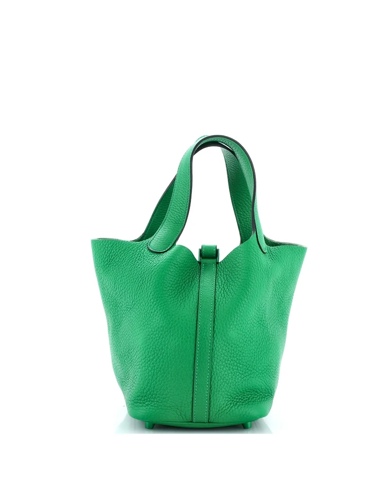 Pre-Owned Hermes Pm Monochrome Picotin Lock Bag Clemence