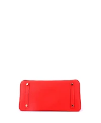 Pre-Owned HERMES Birkin 30 Handbag Red Clemence with Gold Hardware