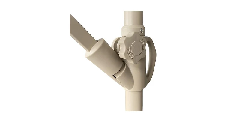 One 9' Solar 32 Lighted Patio Table Market Push Button Tilt