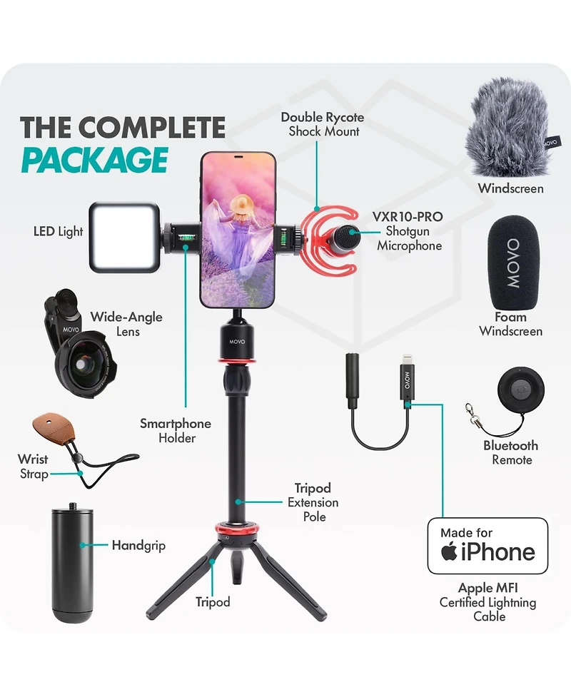 Movo iVlog1 Vlogging Kit for iPhone