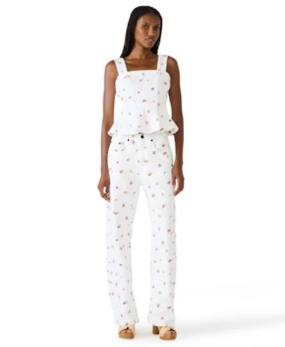 Steve Madden Womens Fiorella Square Neck Top Sydnee Barrel Jeans