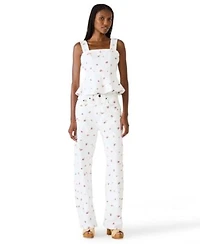 Steve Madden Womens Fiorella Square Neck Top Sydnee Barrel Jeans