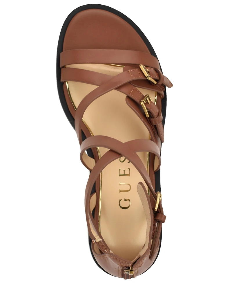 Guess Women's Yaris Strappy Buckled Gladiator Sandals