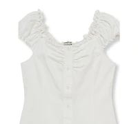 H by Habitual Girls' 7-16 Button-Front Top