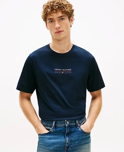 Tommy Hilfiger Men's Crewneck Brand Lockup Graphic T-Shirt
