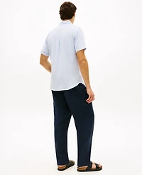 Tommy Hilfiger Men's Bengal Stripe Short-Sleeve Shirt, Regular and Big & Tall