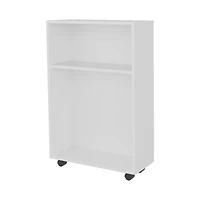 Fm Furniture Concho Rolling Storage Cart, Versatile Compact Design for Easy Bathroom and Home Organization