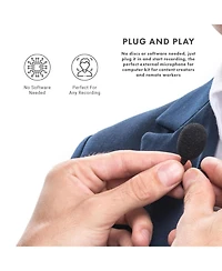 Movo Universal Usb Computer Microphone with Usb Adapter Compatible with Laptop, Pc and Mac, Smartphones, Cameras