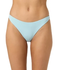 O'Neill Women's Saltwater Flamenco Solid Cheeky Coverage Swim Bottoms