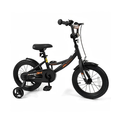 Hongge Kids Training Bike with Adjustable Seat Dual Brake System and Rubber Tires
