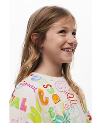 Desigual Girls Girls's 3/4 sleeve with lettering sweatshirt