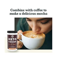 Left Coast Performance Keto Hot Chocolate, Chocolate, 8.5oz