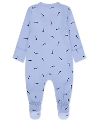 Nike Baby Boys' and Girls' Printed Viscose Footed Coverall