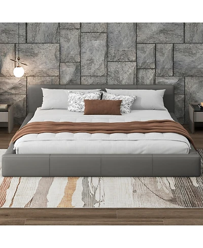 Streamdale Stylish Beige Upholstered Bed The Ideal Choice for Your Bedroom, King