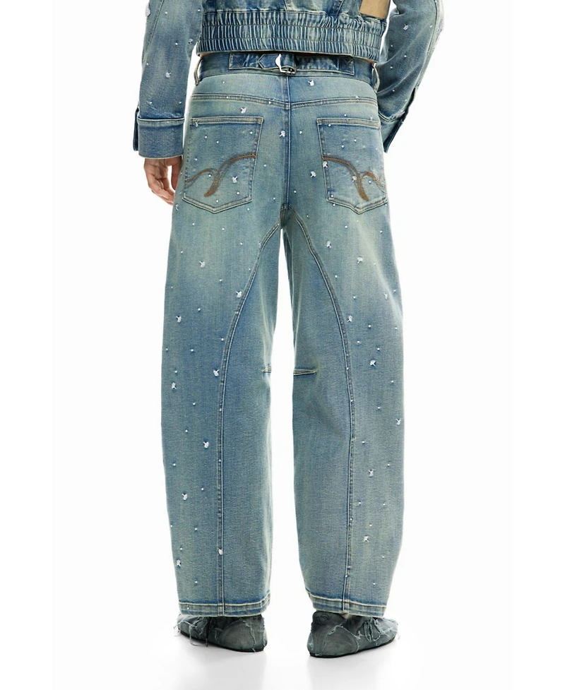 Desigual Women's Embroidered jeans