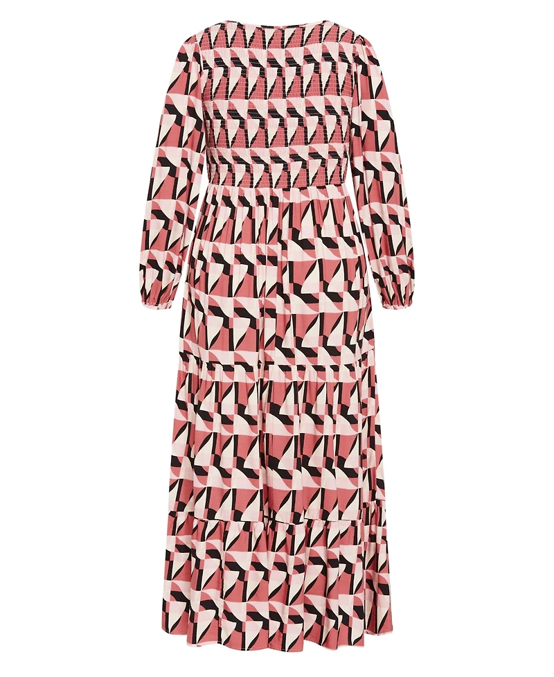 City Chic Plus Jayden Print Maxi Dress