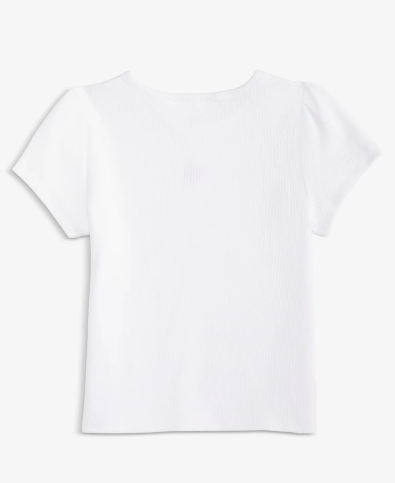Epic Threads Girls' Toddler 2T-5T Ribbed Embroidered T-Shirt, Macy's Exclusive