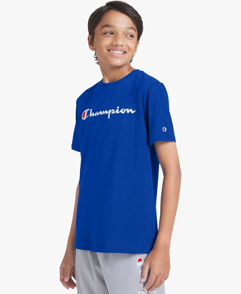 Champion Boys' 8-20 Crewneck Signature T-Shirt
