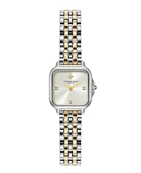 Olivia Burton Women's Mini Grosvenor Two Tone Stainless Steel Bracelet Watch, 20mm