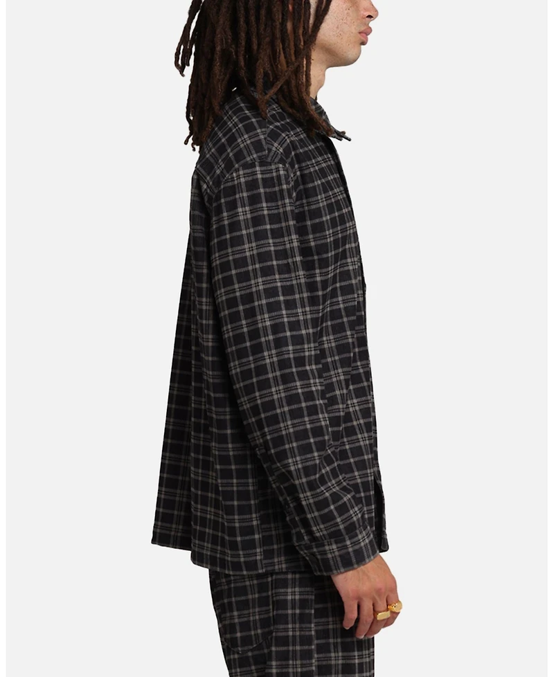 Xxiii Men's Plaid Corduroy Shirt Jacket