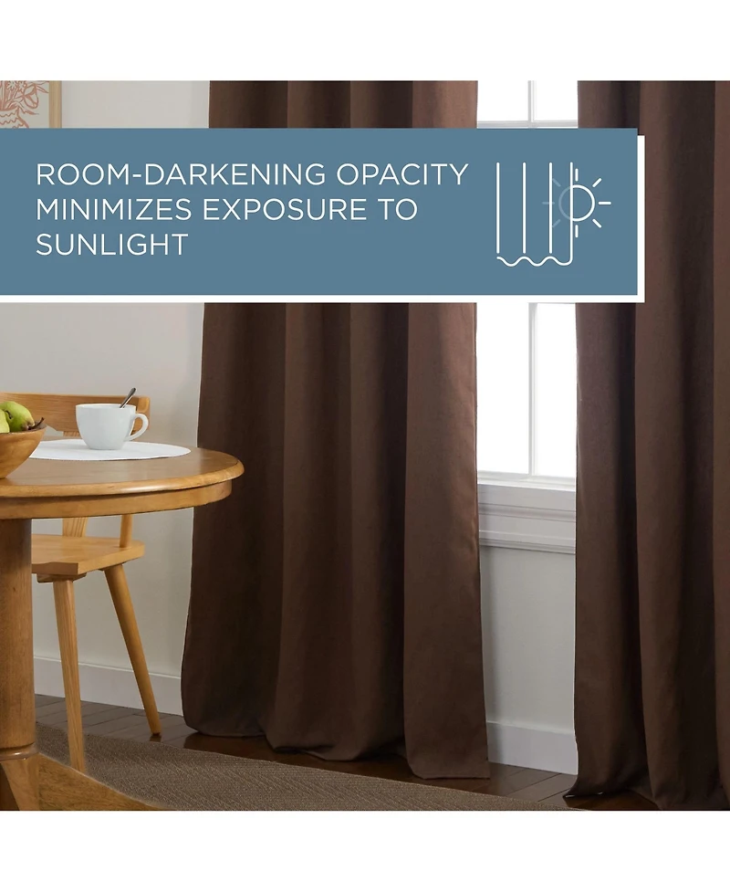 Town & Country Basics Selena Sage Green Solid Linen Texture Room Darkening