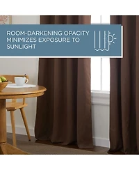 Town & Country Basics Selena Sage Green Solid Linen Texture Room Darkening