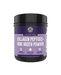 Left Coast Collagen Peptides + Bone Broth Powder, Unflavored, 16oz