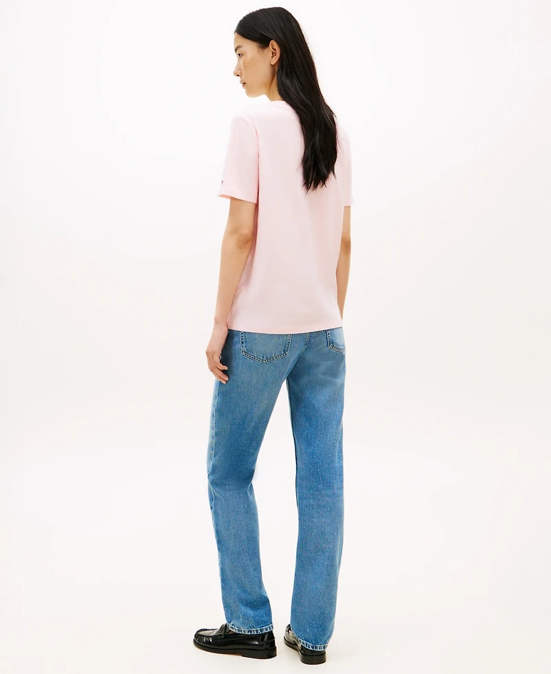 Tommy Hilfiger Women's Graphic Floral Crew Neck T-Shirt