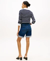 Tommy Hilfiger Women's Dark Blue Denim Shorts