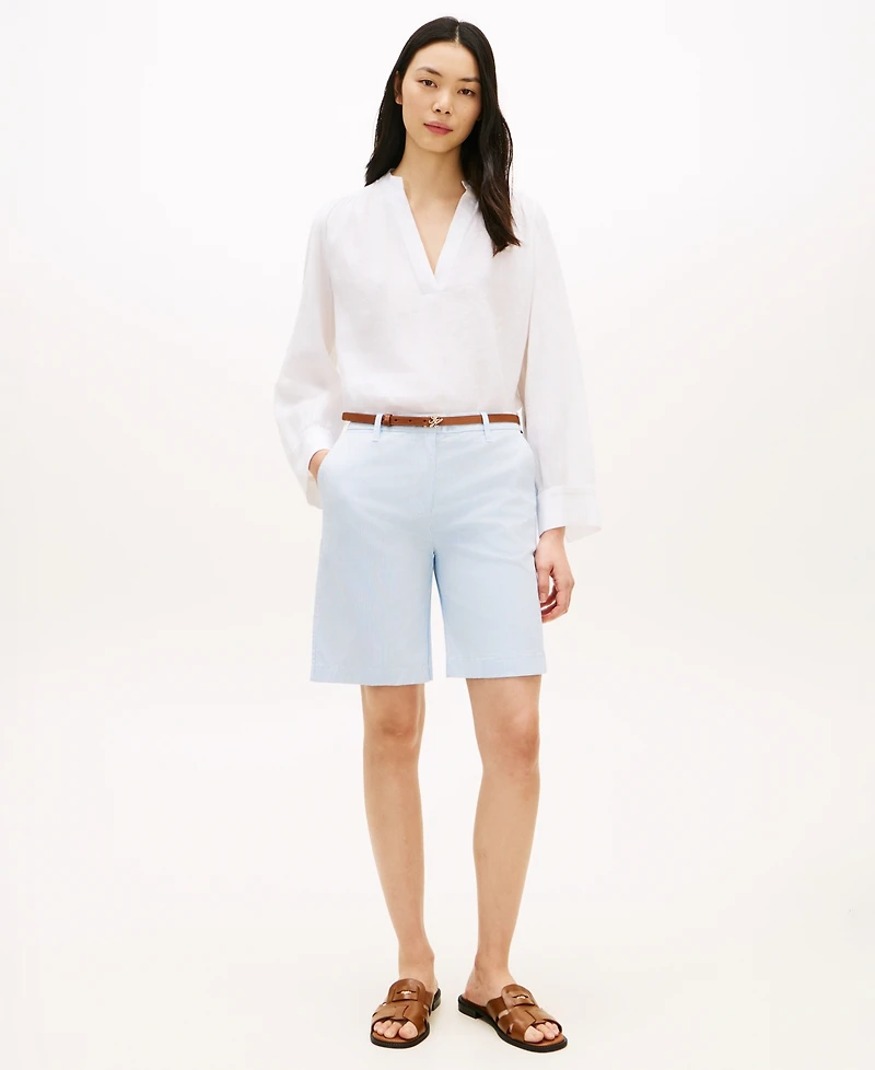 Tommy Hilfiger Women's Slim Straight Printed Shorts