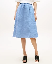 Tommy Hilfiger Women's Gingham Elastic Waist Skirt