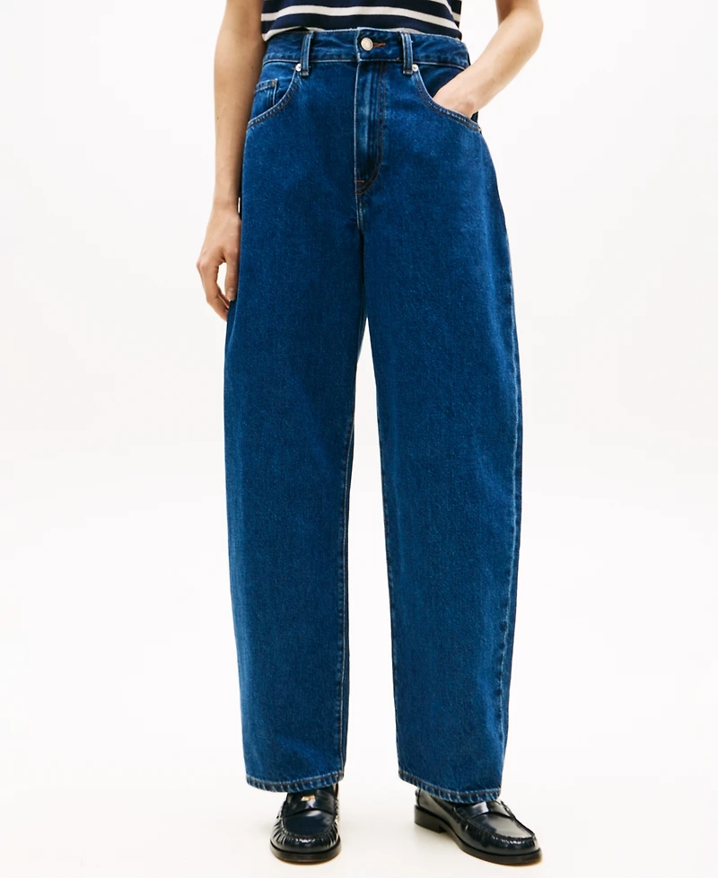 Tommy Hilfiger Women's Emi High-Rise Barrel Jeans